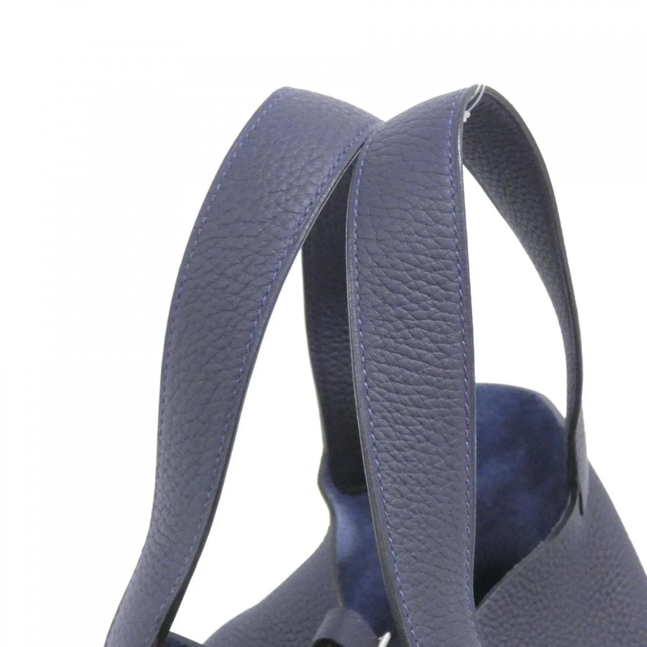 HERMES Picotin 060991CK Handbag Clemence Blue Clemence Leather Rank A - Thumbnail 5