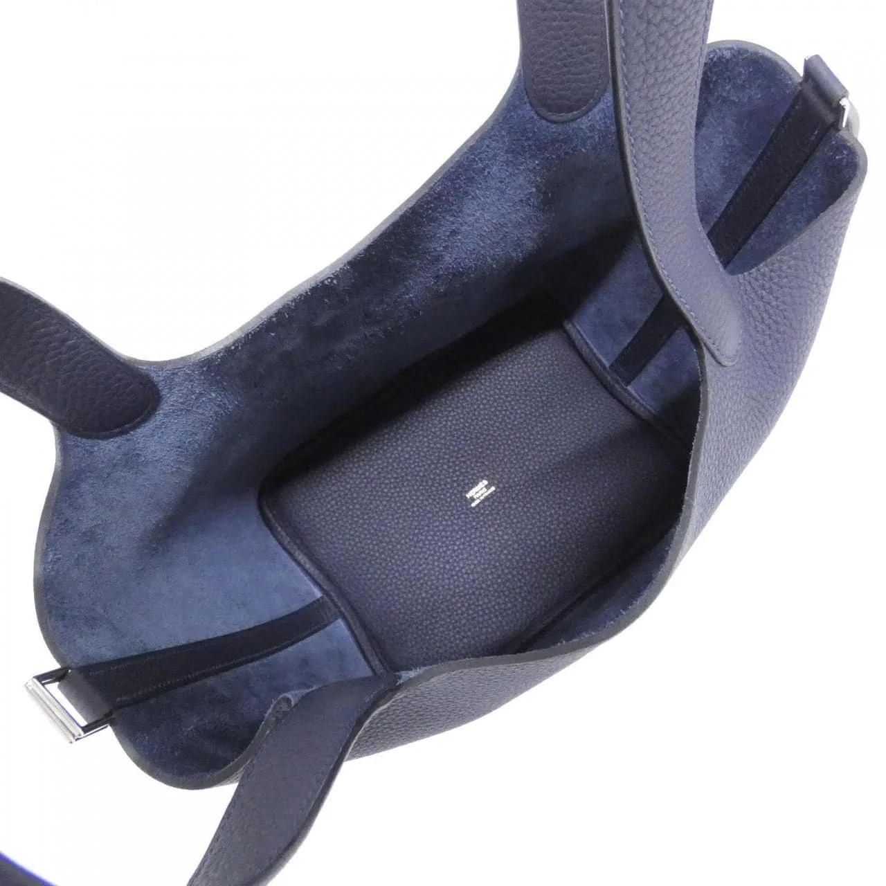 HERMES Picotin 060991CK Handbag Clemence Blue Clemence Leather Rank A - Thumbnail 6