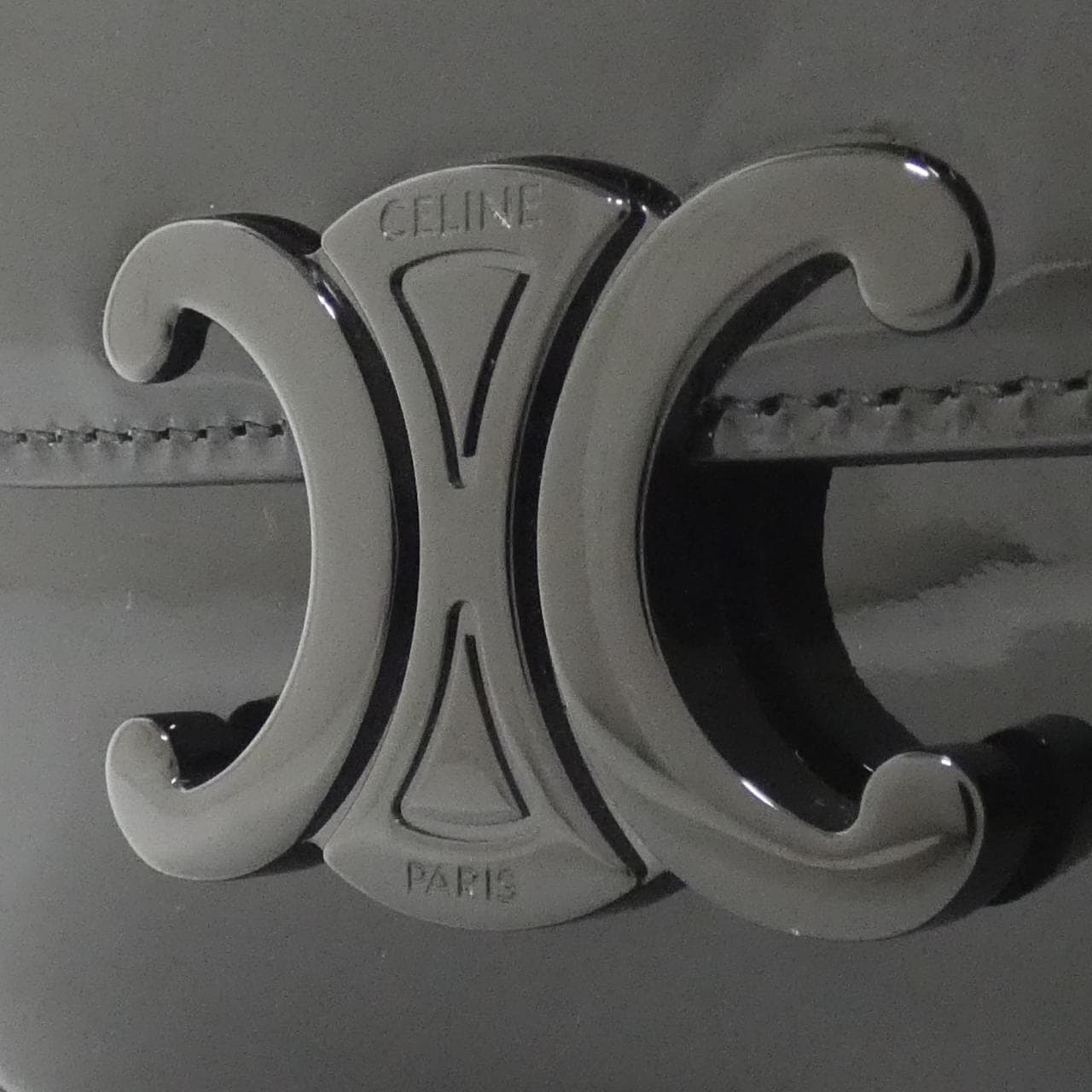 CELINE 10N013GCM Bag Patent Leather 黑色 漆皮 中古品A - 縮圖 4