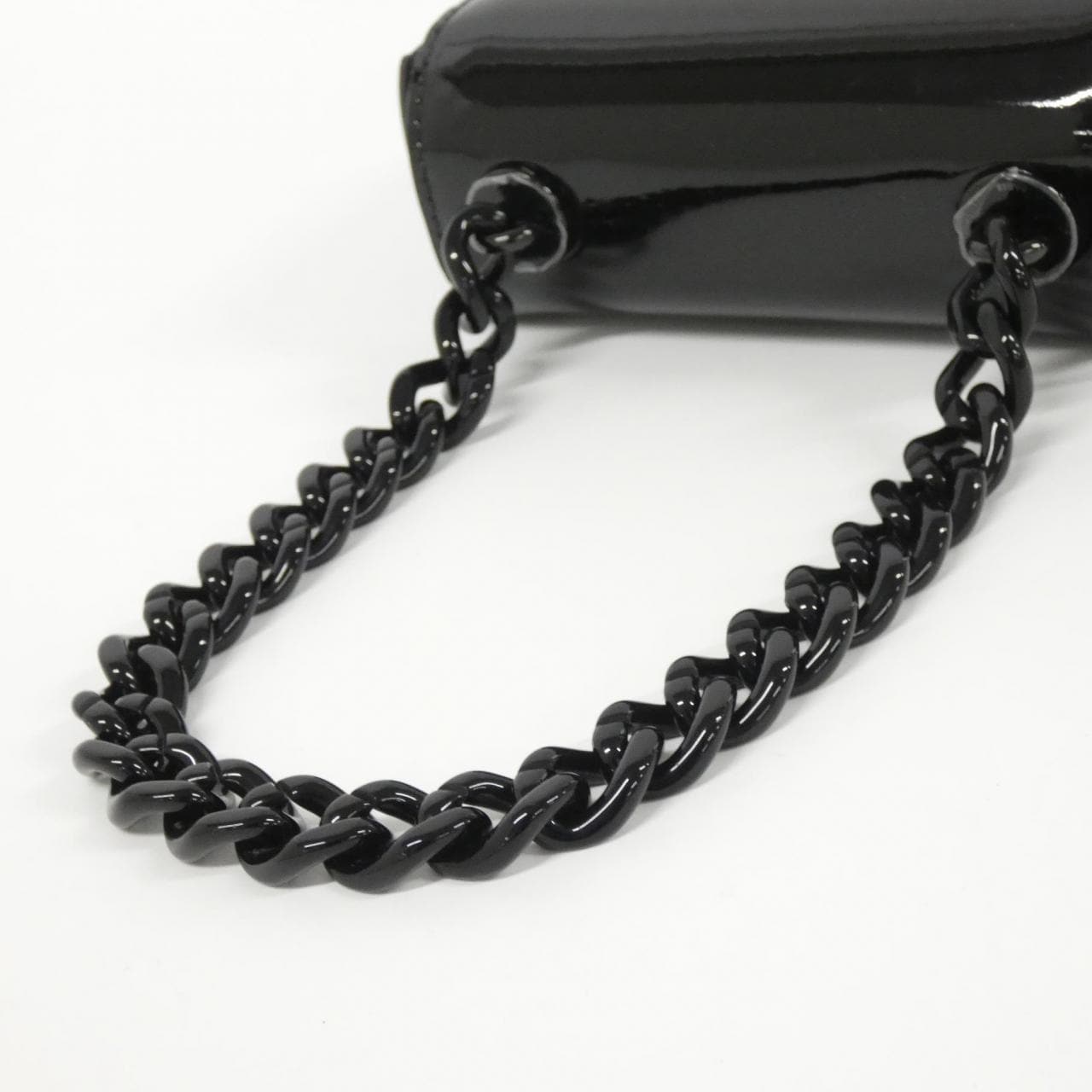 CELINE 10N013GCM Bag Patent Leather 黑色 漆皮 中古品A - 縮圖 7