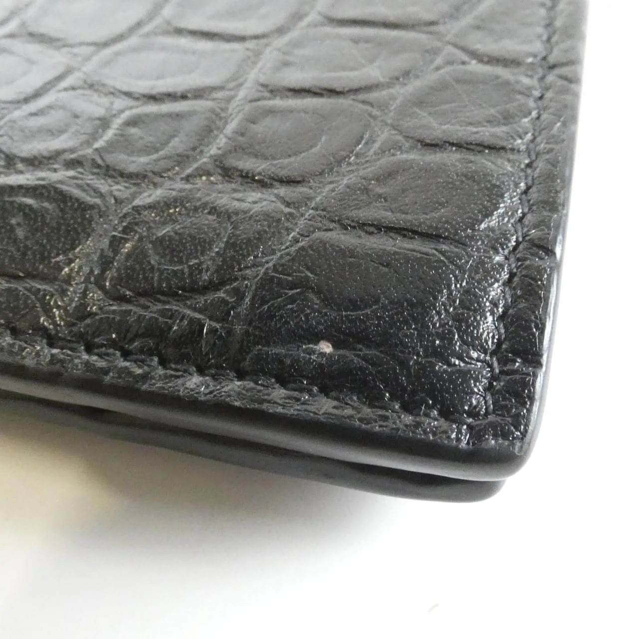 SAINT LAURENT 607727 DZEDW Coin Case 黑色 中古品A - 縮圖 3