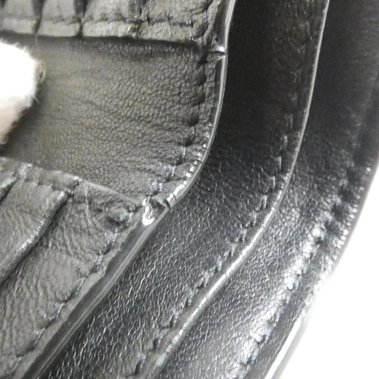 SAINT LAURENT 607727 DZEDW Coin Case 黑色 中古品A - 縮圖 6