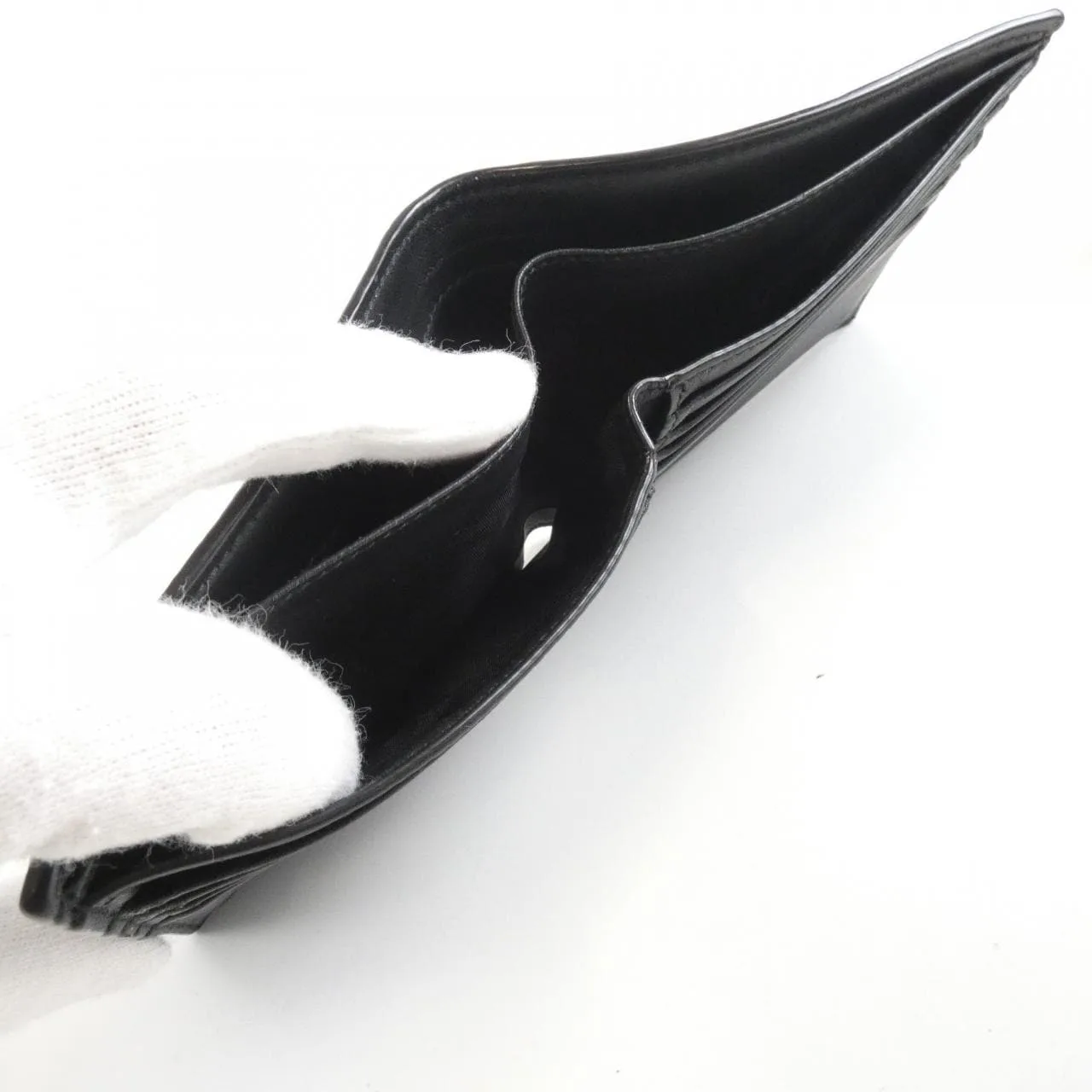 SAINT LAURENT 607727 DZEDW Coin Case 黑色 中古品A - 縮圖 7