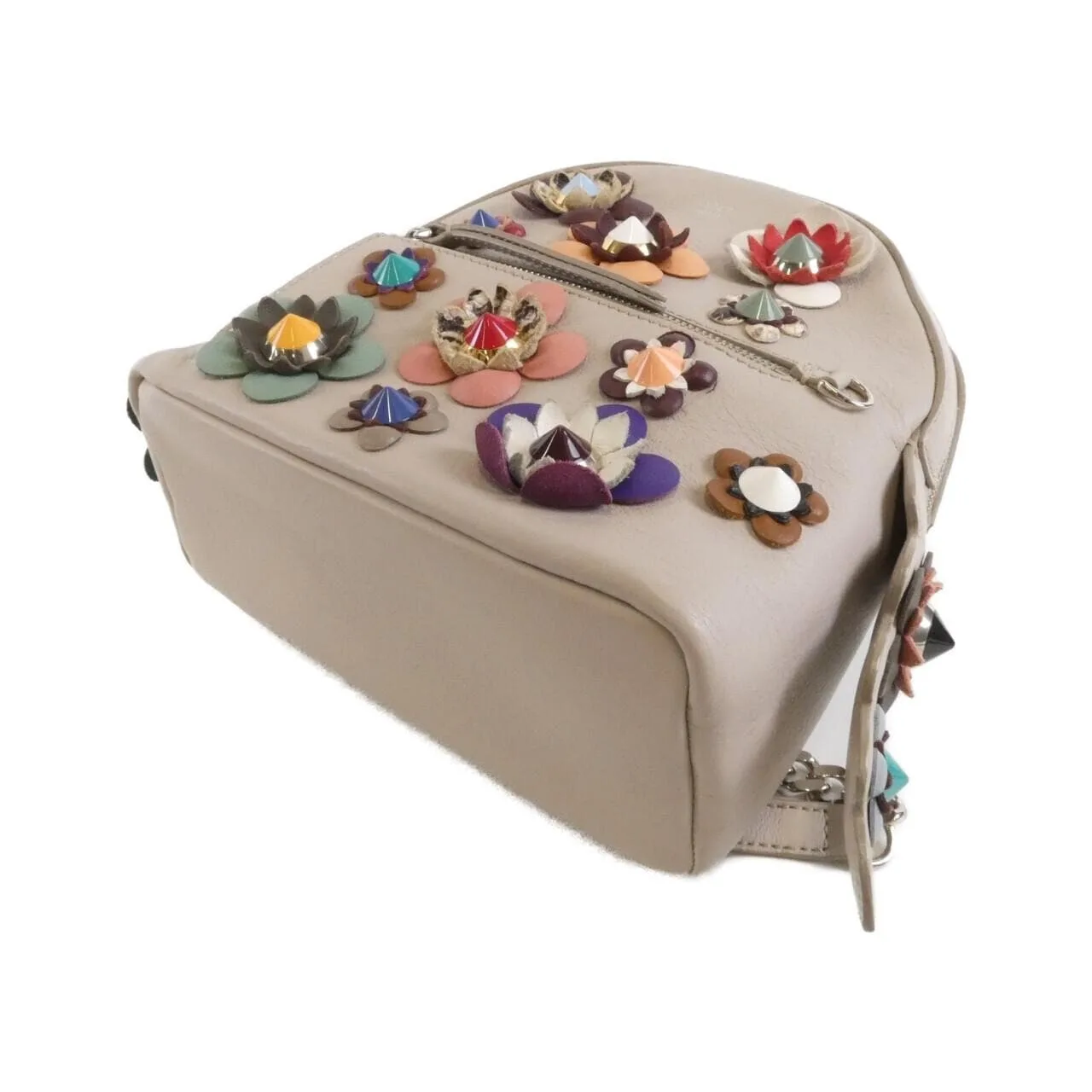 FENDI 8BZ038 OYU Backpack Leather Black Leather - Thumbnail 3