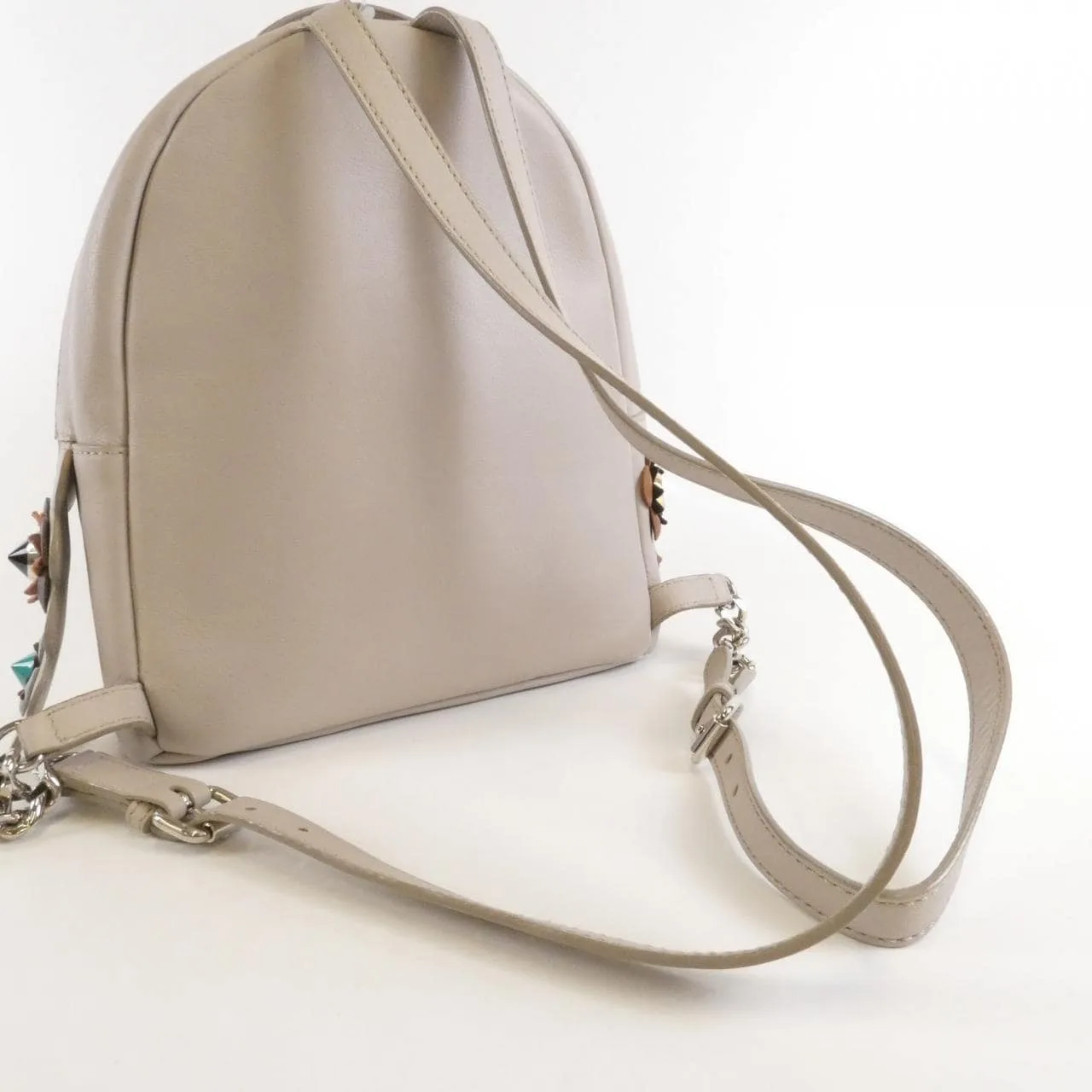 FENDI 8BZ038 OYU Backpack Leather Black Leather - Thumbnail 7