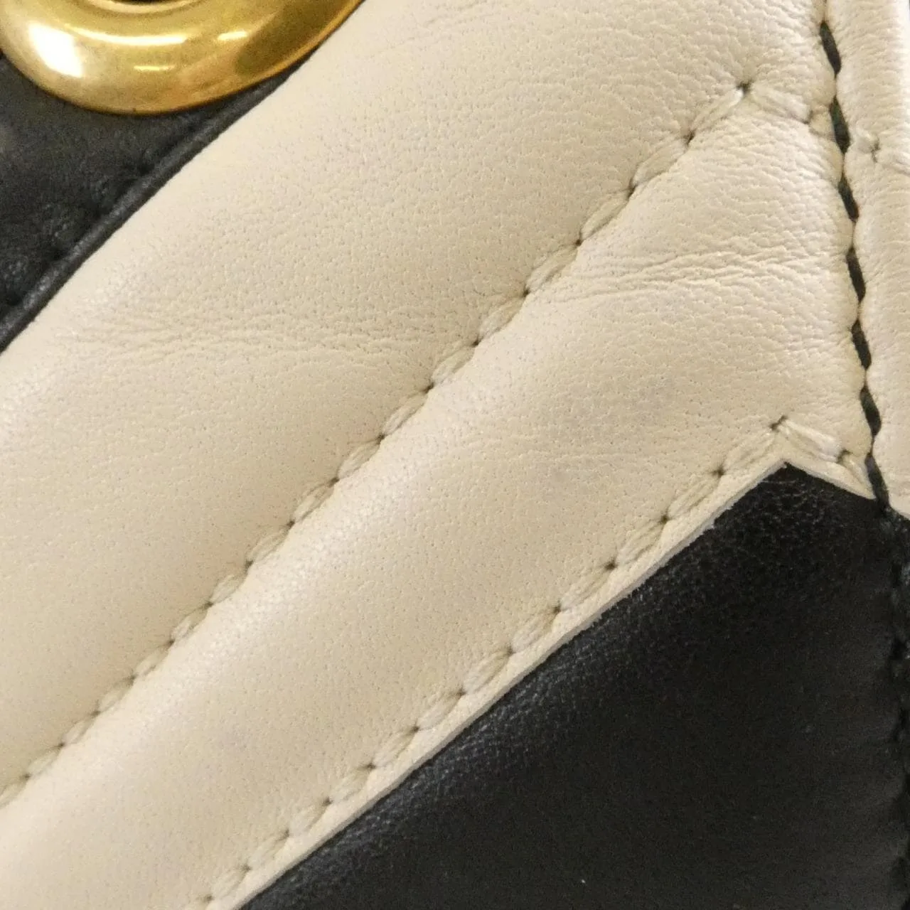 GUCCI GG Marmont 443497 DRWST Shoulder Leather Black Leather - Thumbnail 6