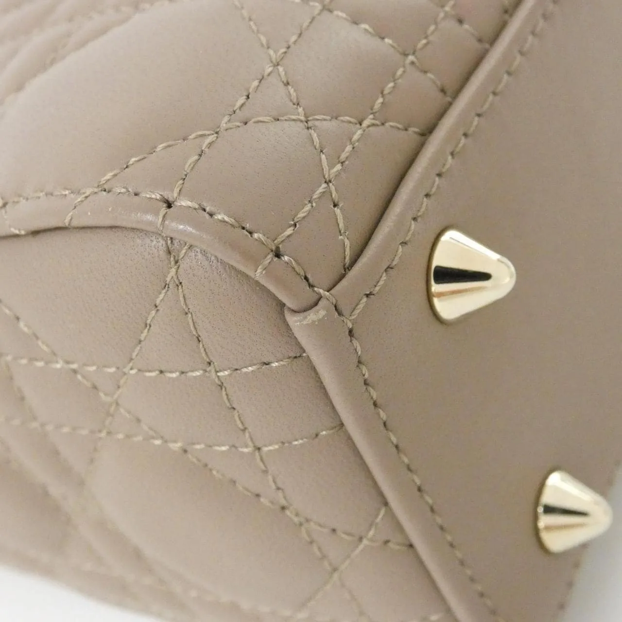 DIOR Lady Dior M0538OCEA Handbag Lambskin 黑色 羊皮 中古品A - 縮圖 3