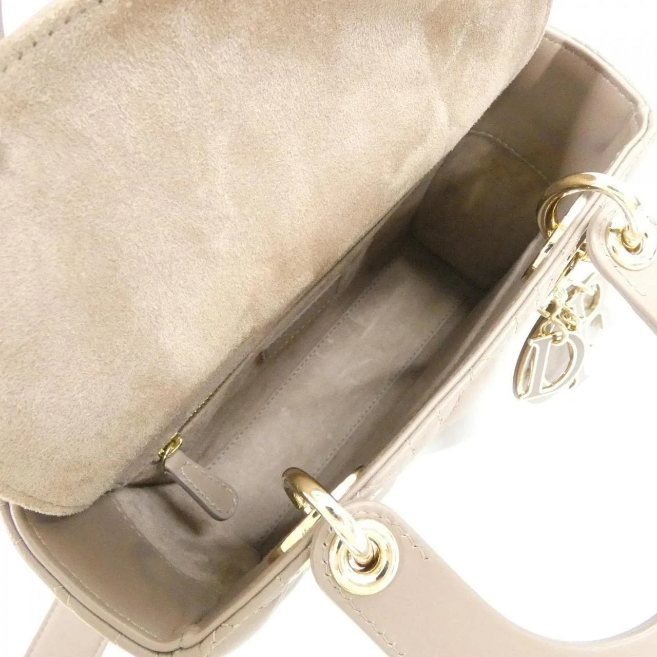 DIOR Lady Dior M0538OCEA Handbag Lambskin 黑色 羊皮 中古品A - 縮圖 8