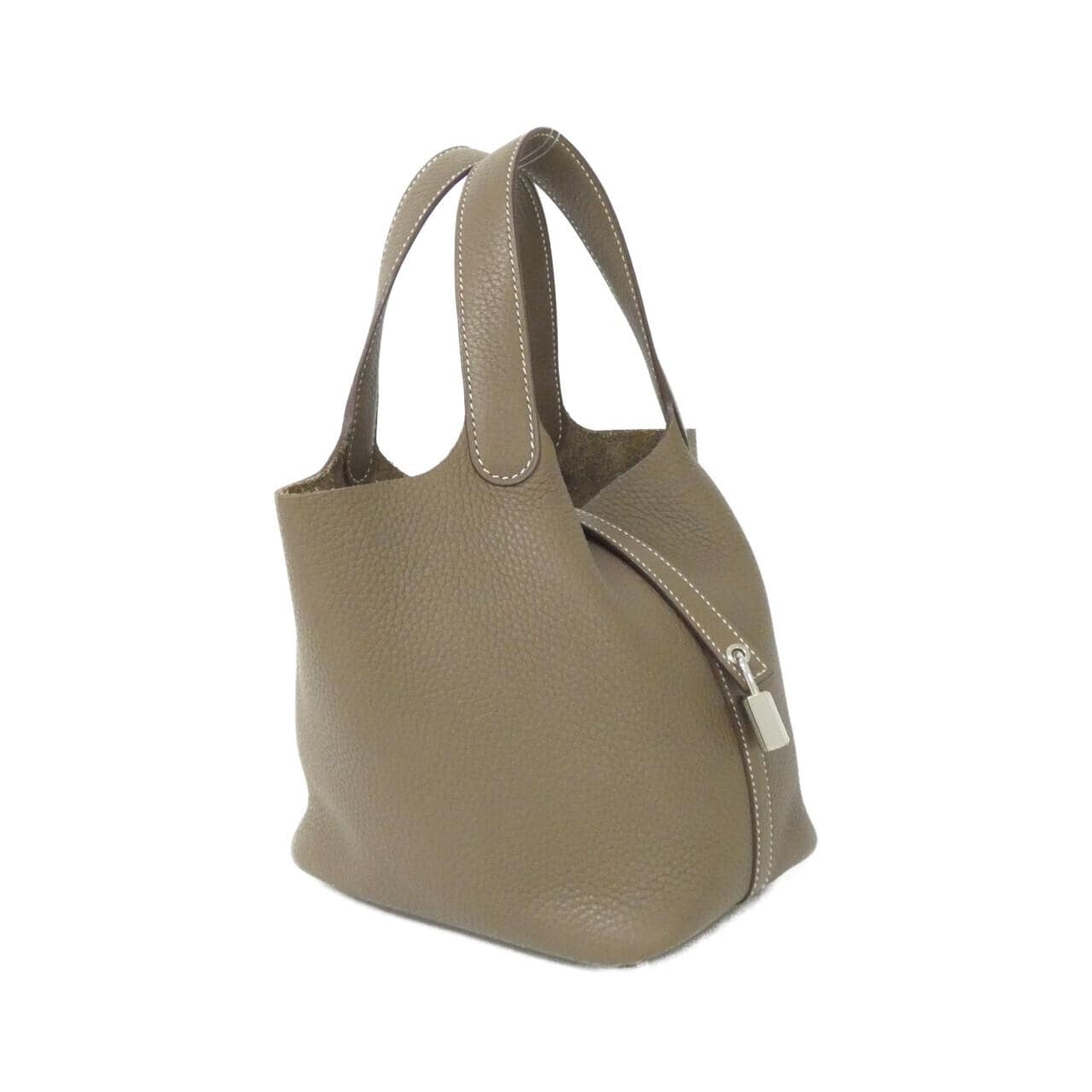 HERMES 056289CK Handbag Clemence Etoupe