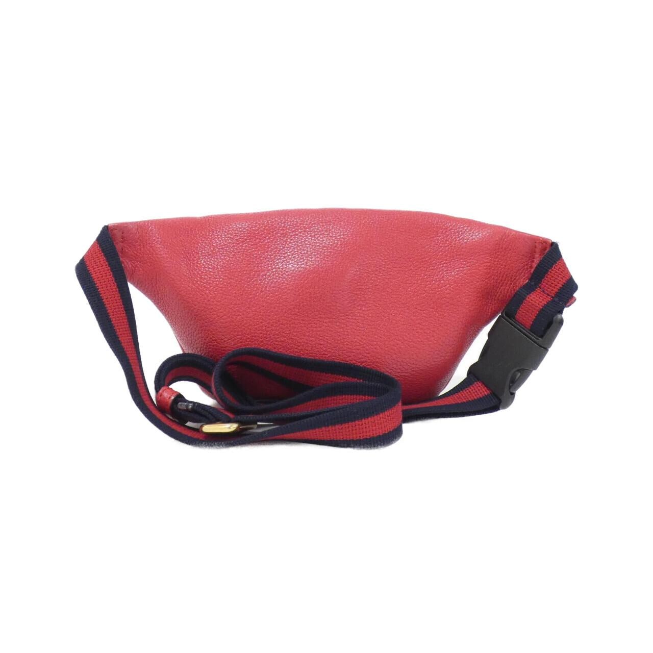 GUCCI 527792 0GDCT Belt Bag Leather 黑色 皮革 中古品A - 縮圖 2