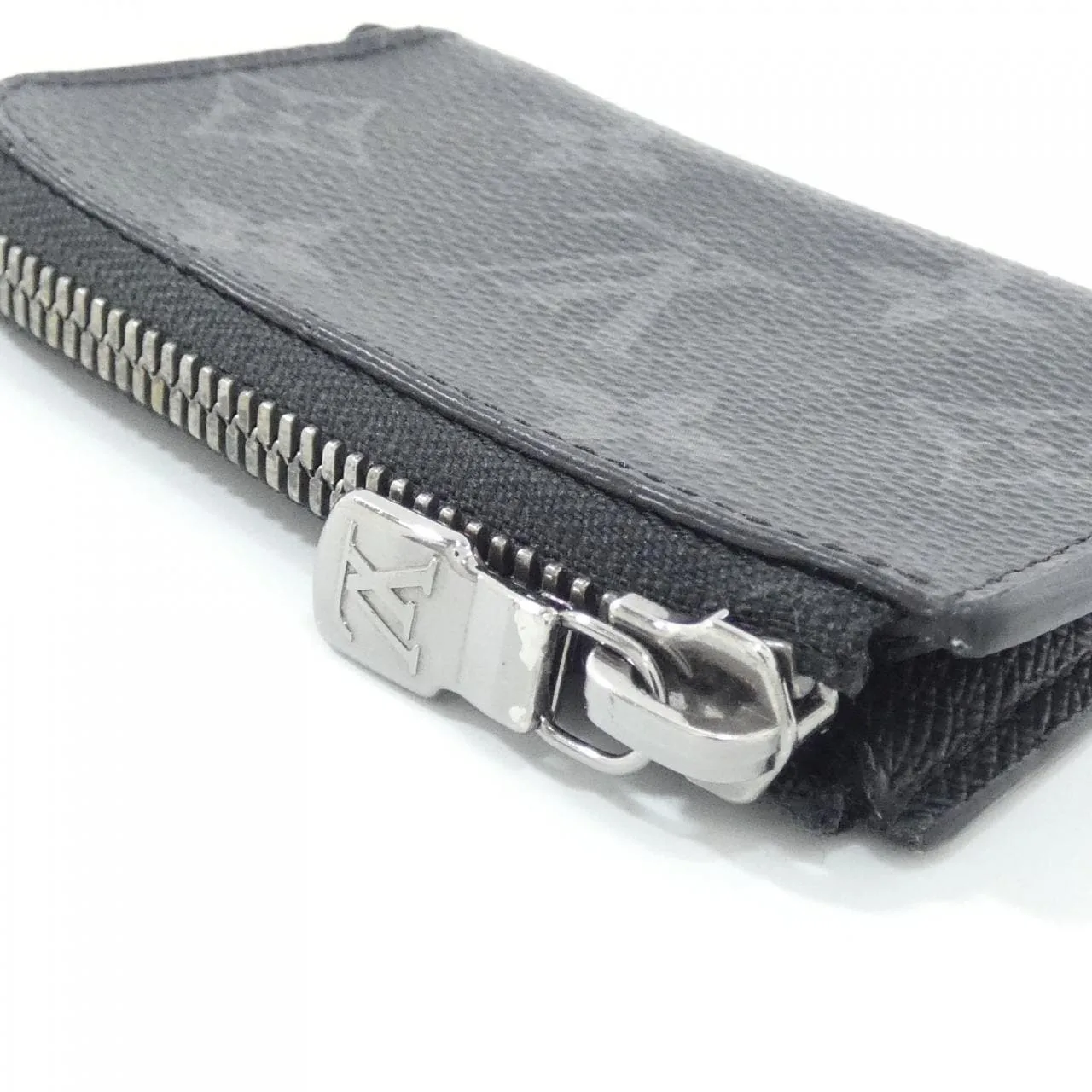 LOUIS VUITTON Eclipse M63536 Coin Case Monogram 黑色 Monogram 中古品A - 縮圖 3