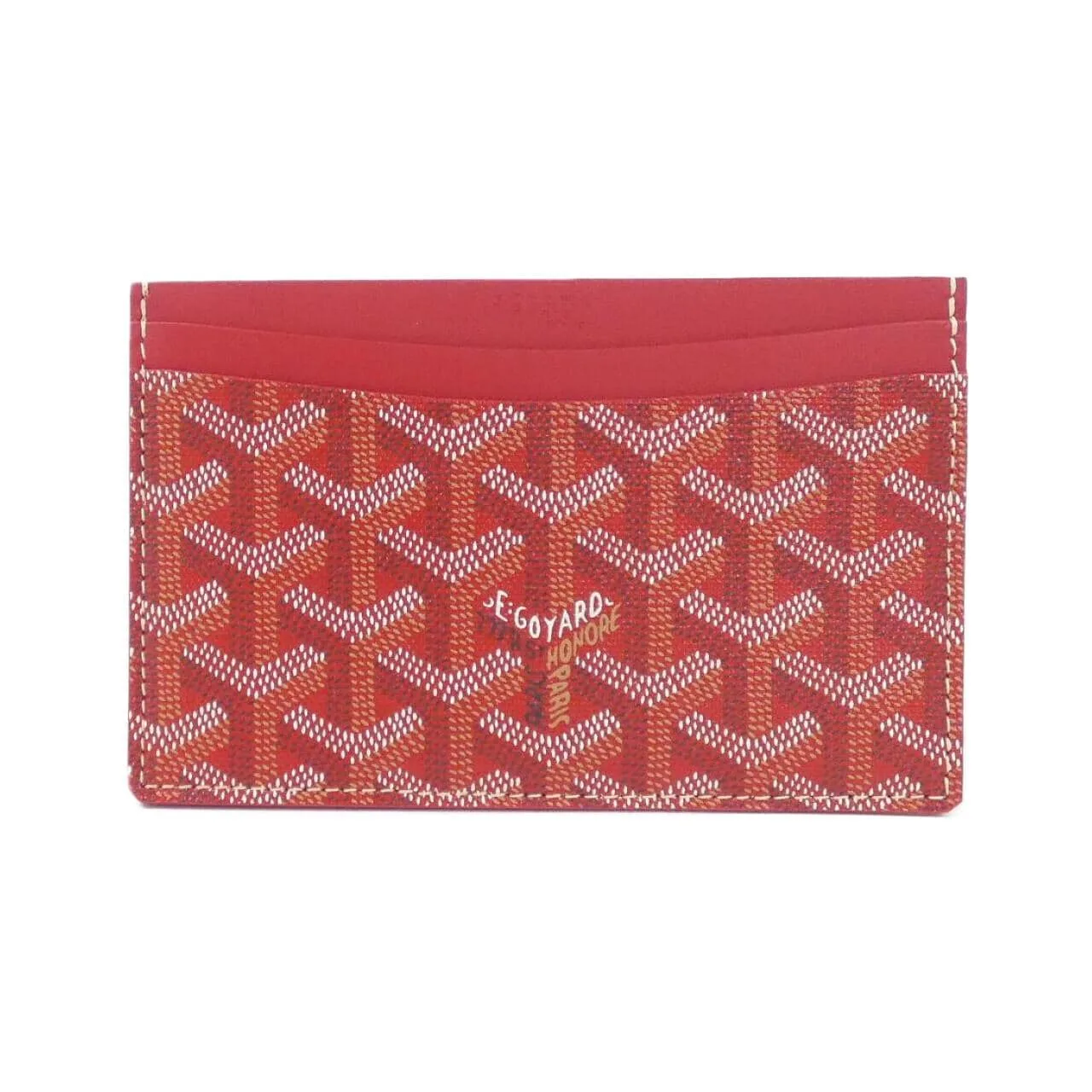 GOYARD Card Case Canvas Red