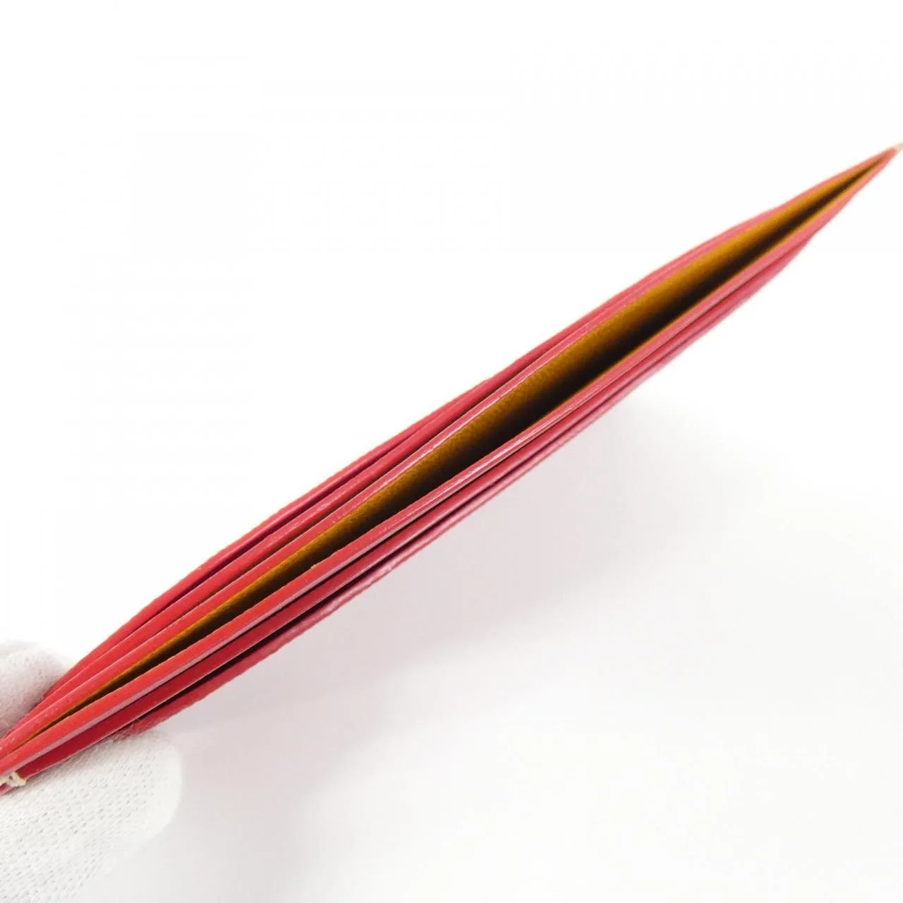 GOYARD Card Case Canvas 紅色 帆布 中古品A - 縮圖 5