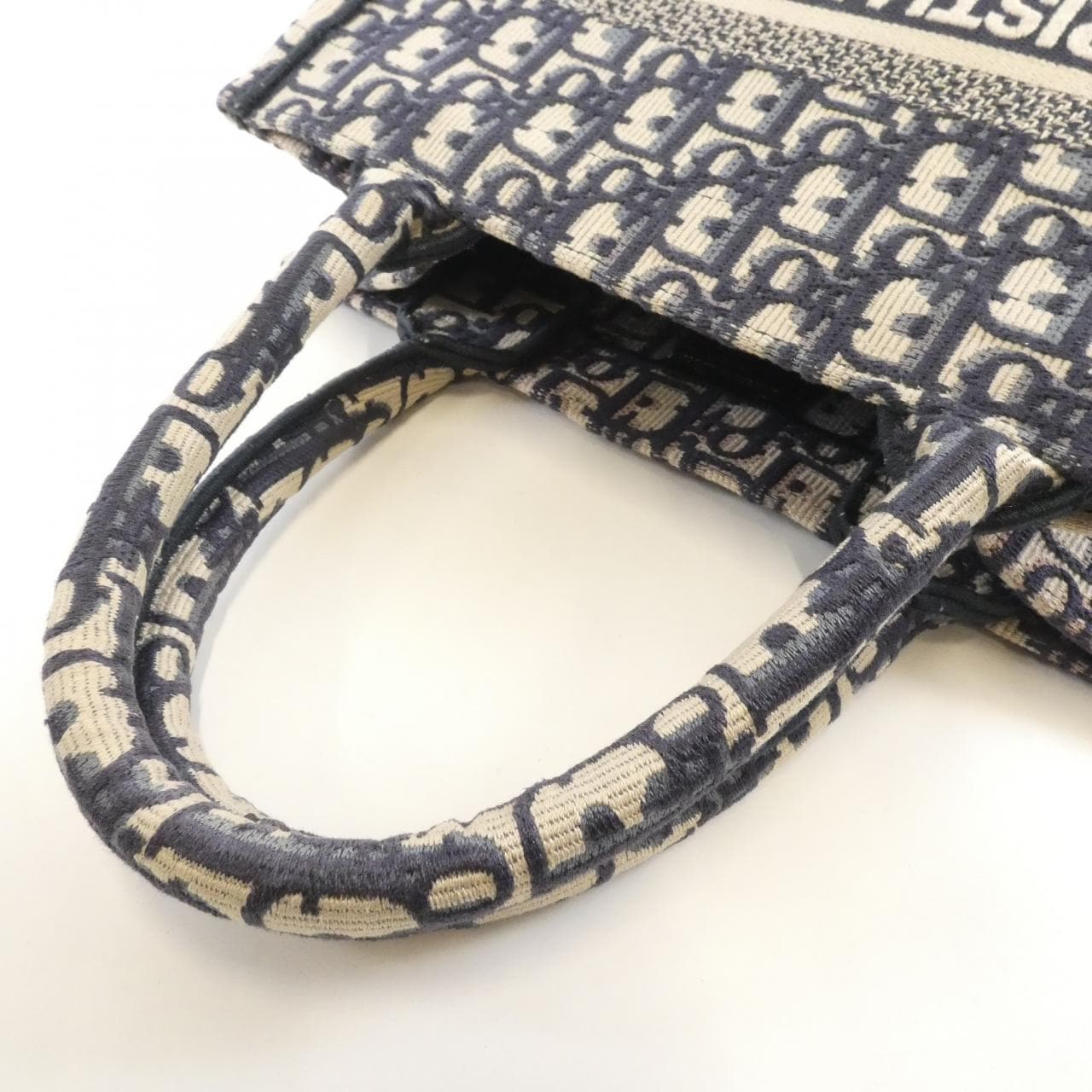 DIOR Book Tote M1265ZRIW Tote Canvas 藍色 帆布 中古品A - 縮圖 5