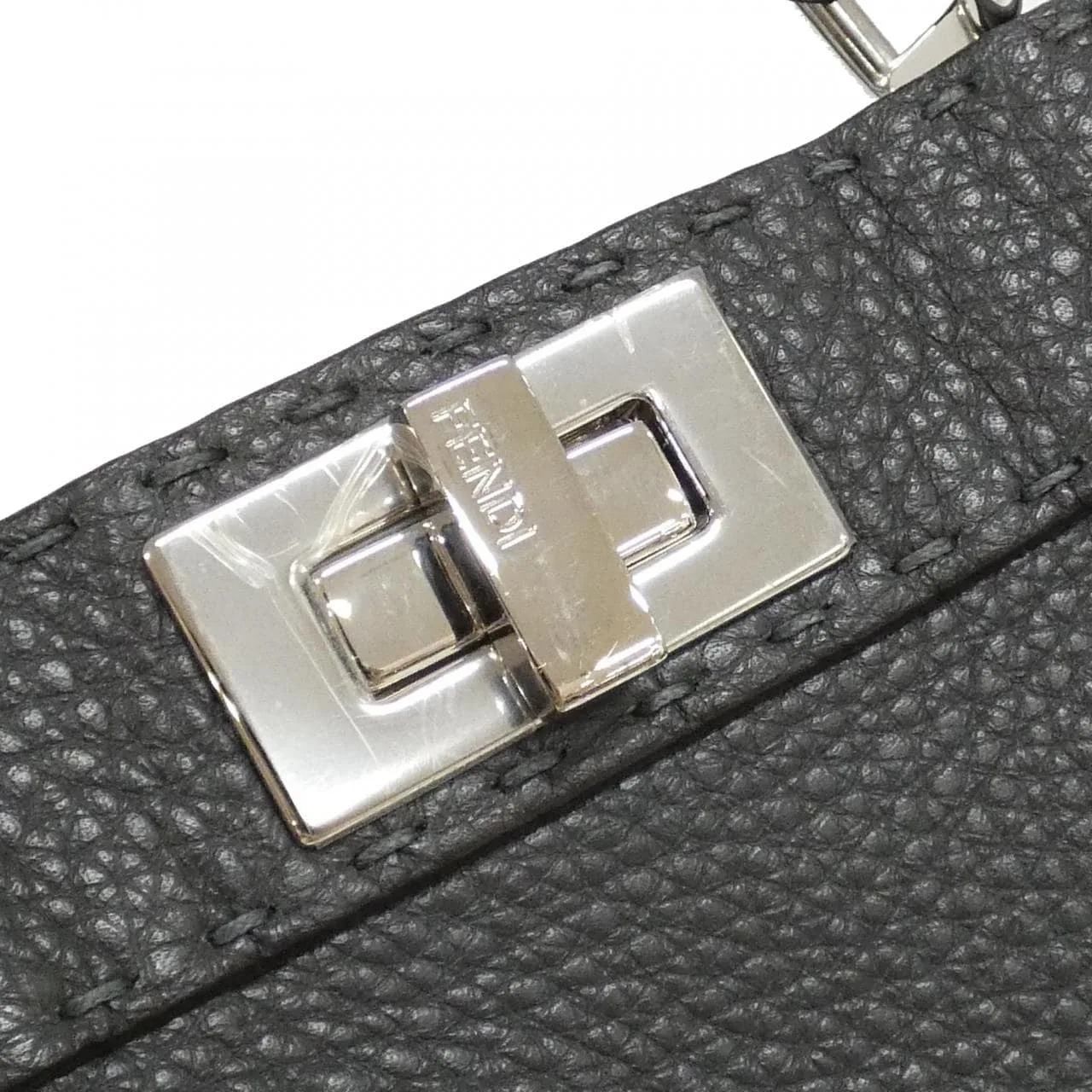 FENDI Peekaboo 8BN327 ADYL Handbag 黑色 中古品A - 縮圖 3