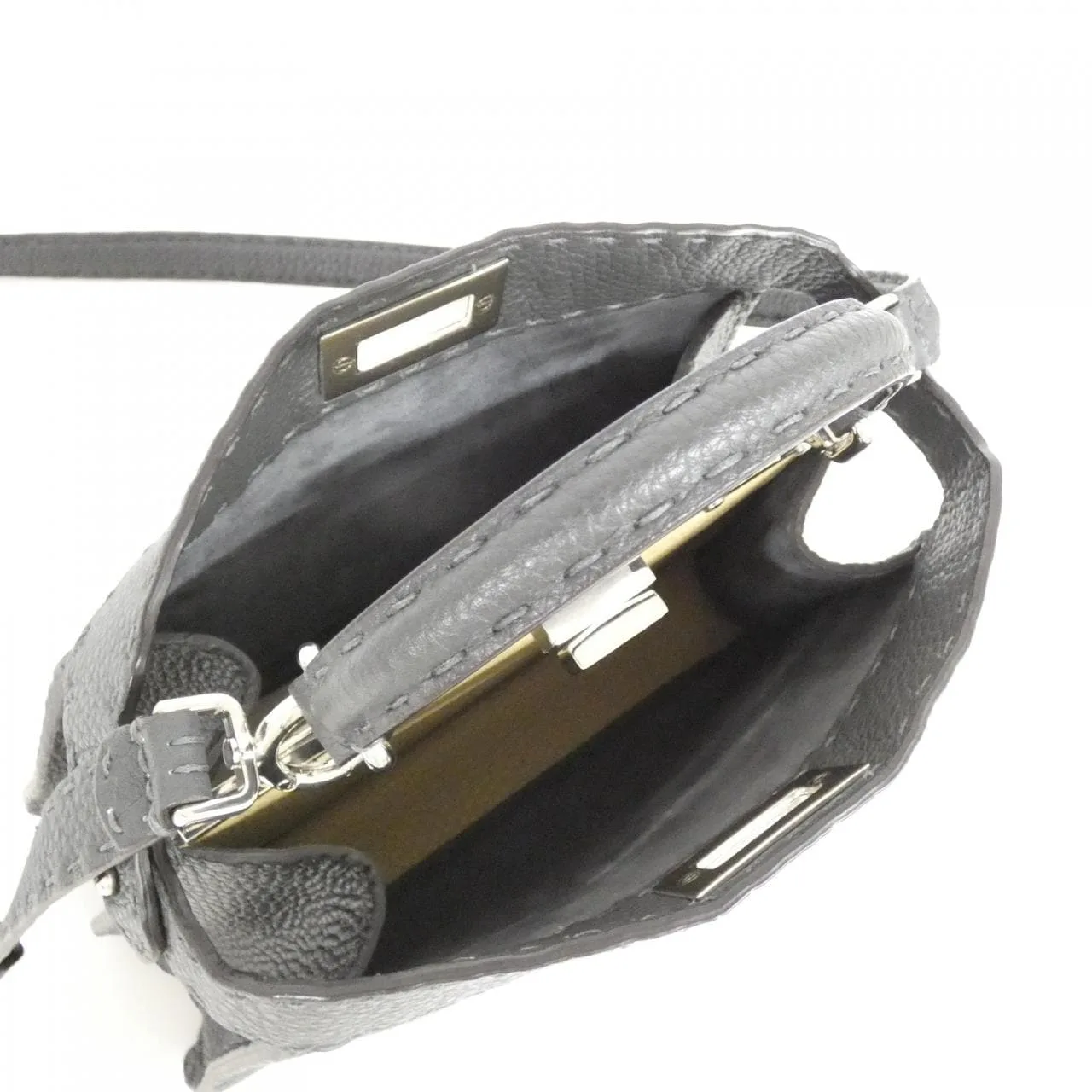 FENDI Peekaboo 8BN327 ADYL Handbag 黑色 中古品A - 縮圖 5