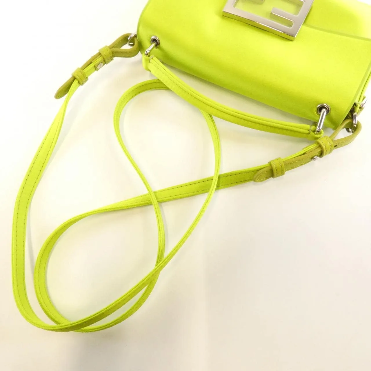 FENDI Baguette 7AS142 AMCP Wallet Green Rank A - Thumbnail 5