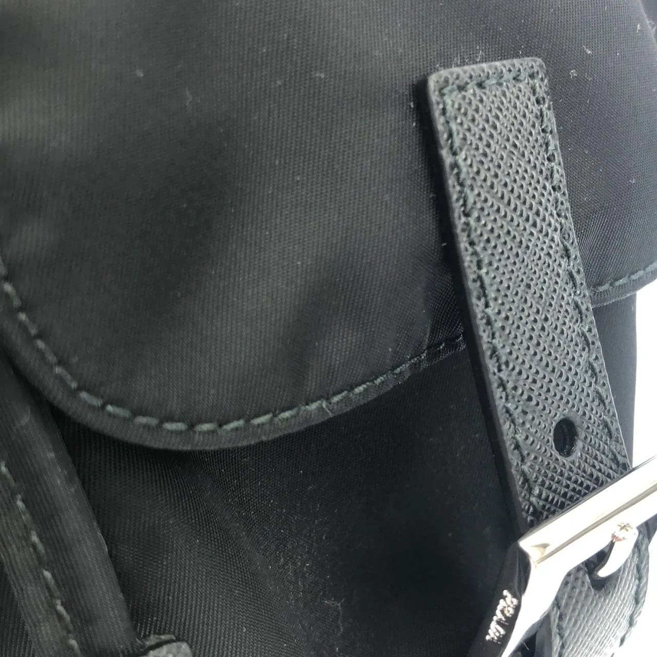 PRADA 1BZ677 Backpack 黑色 中古品A - 縮圖 4