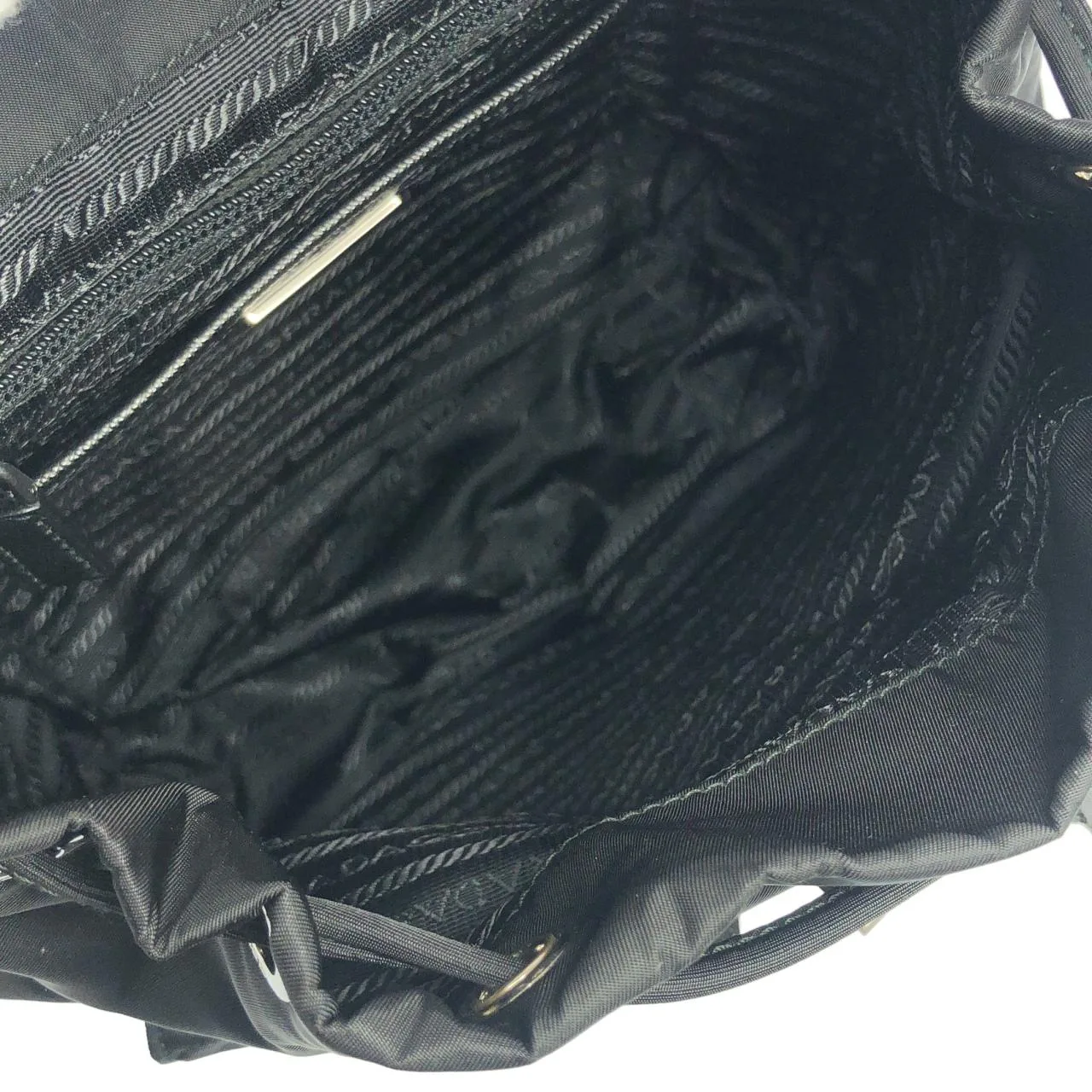 PRADA 1BZ677 Backpack 黑色 中古品A - 縮圖 9