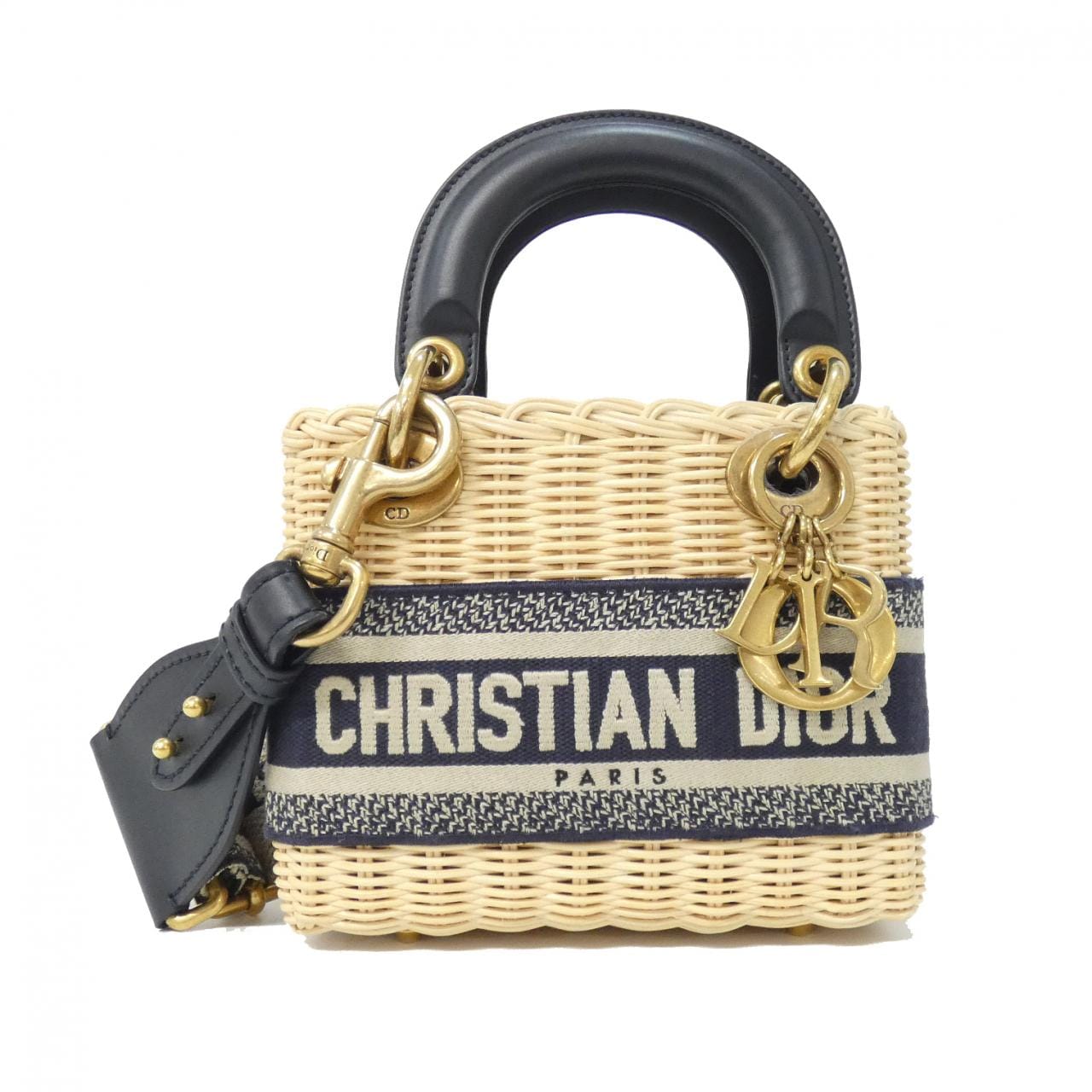 DIOR Lady Dior M0505CMVO Handbag Canvas Black