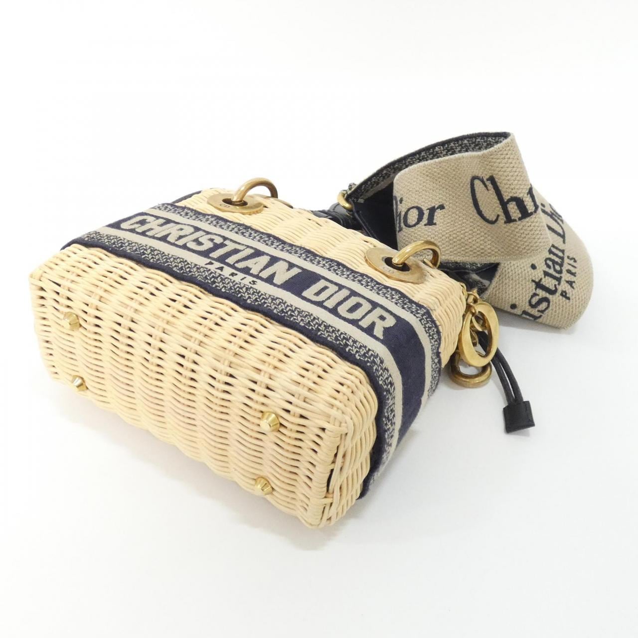 DIOR Lady Dior M0505CMVO Handbag Canvas Black Canvas - Thumbnail 3