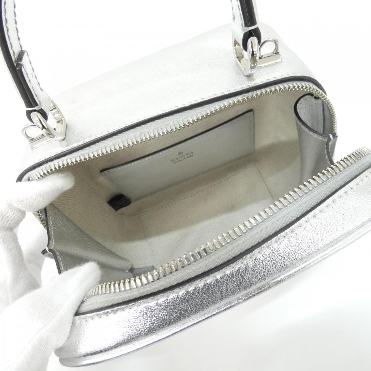 GUCCI Blondie 744434 AACBO Handbag Leather Black Leather - Thumbnail 10