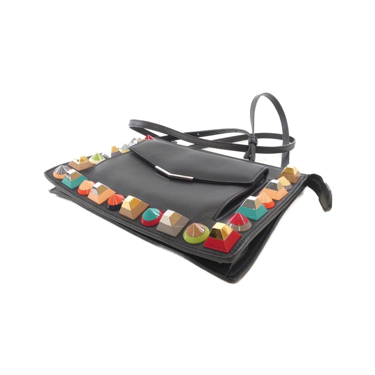 FENDI 8M0369 9DF Shoulder Bag Black - Thumbnail 3