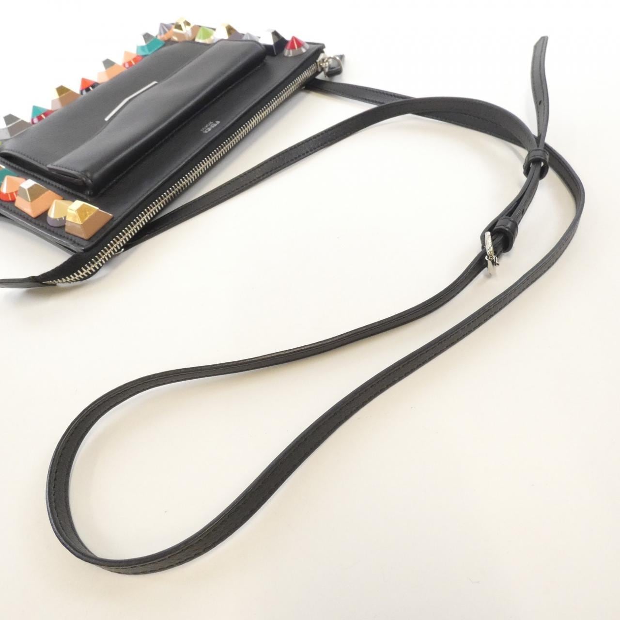 FENDI 8M0369 9DF Shoulder Bag Black - Thumbnail 7