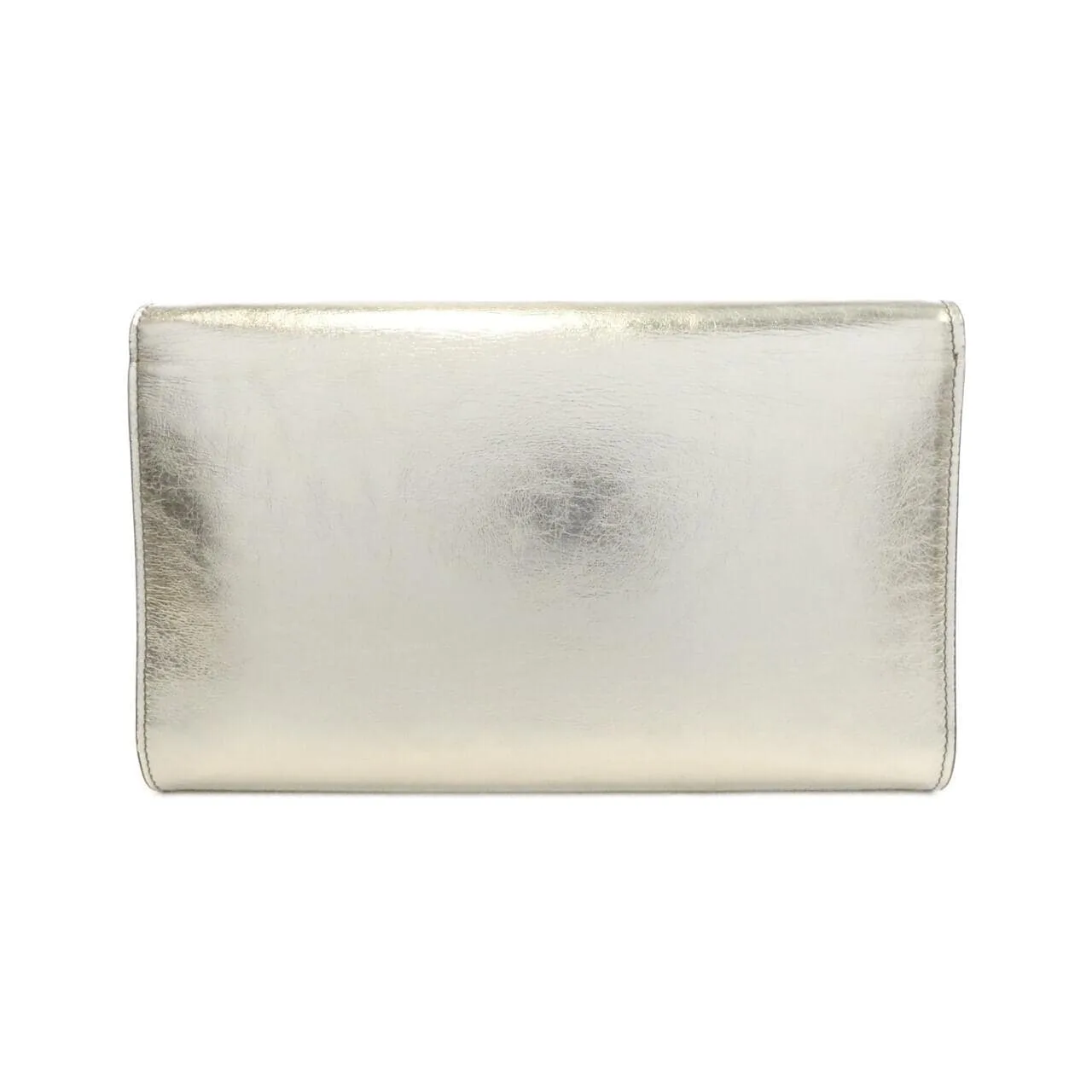 SAINT LAURENT 559075 BRF3O Wallet Leather Silver Leather Rank A - Thumbnail 2