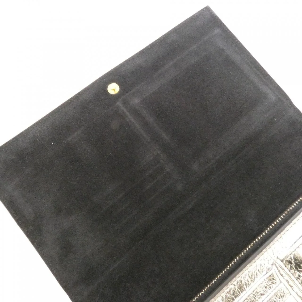 SAINT LAURENT 559075 BRF3O Wallet Leather Silver Leather Rank A - Thumbnail 7