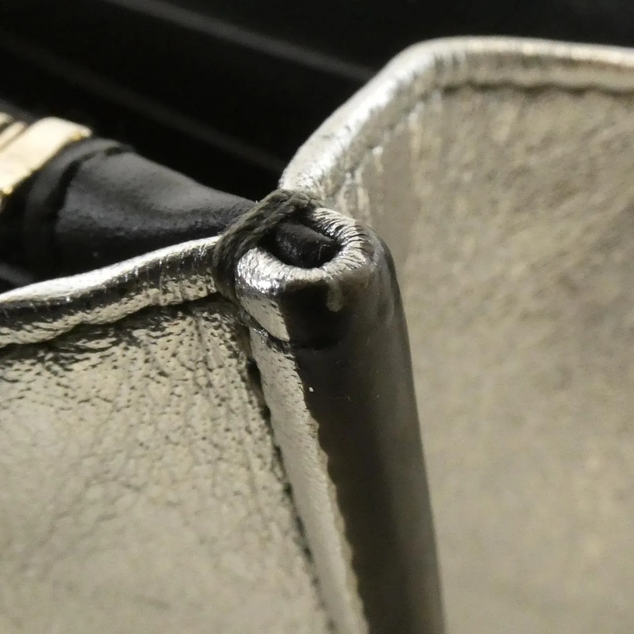 SAINT LAURENT 559075 BRF3O Wallet Leather Silver Leather Rank A - Thumbnail 8