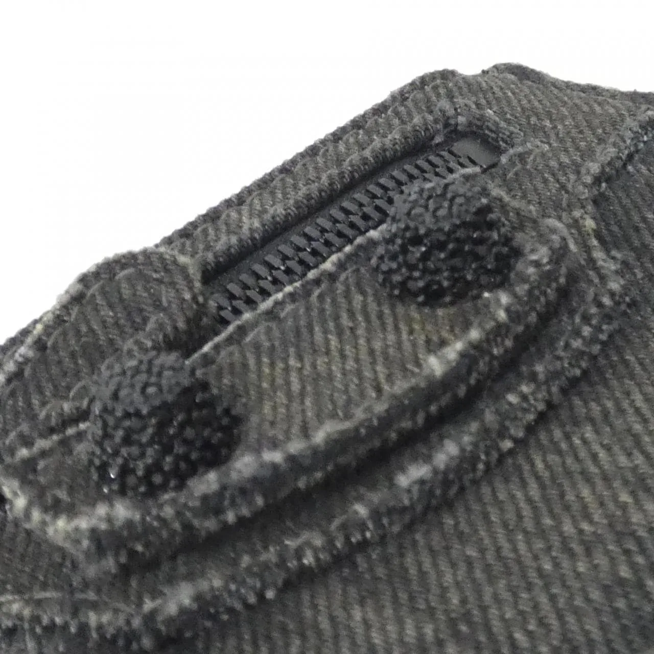 BALENCIAGA Le Cagole 776769 2AAB9 Coin Case Denim 黑色 牛仔布 中古品A - 縮圖 4