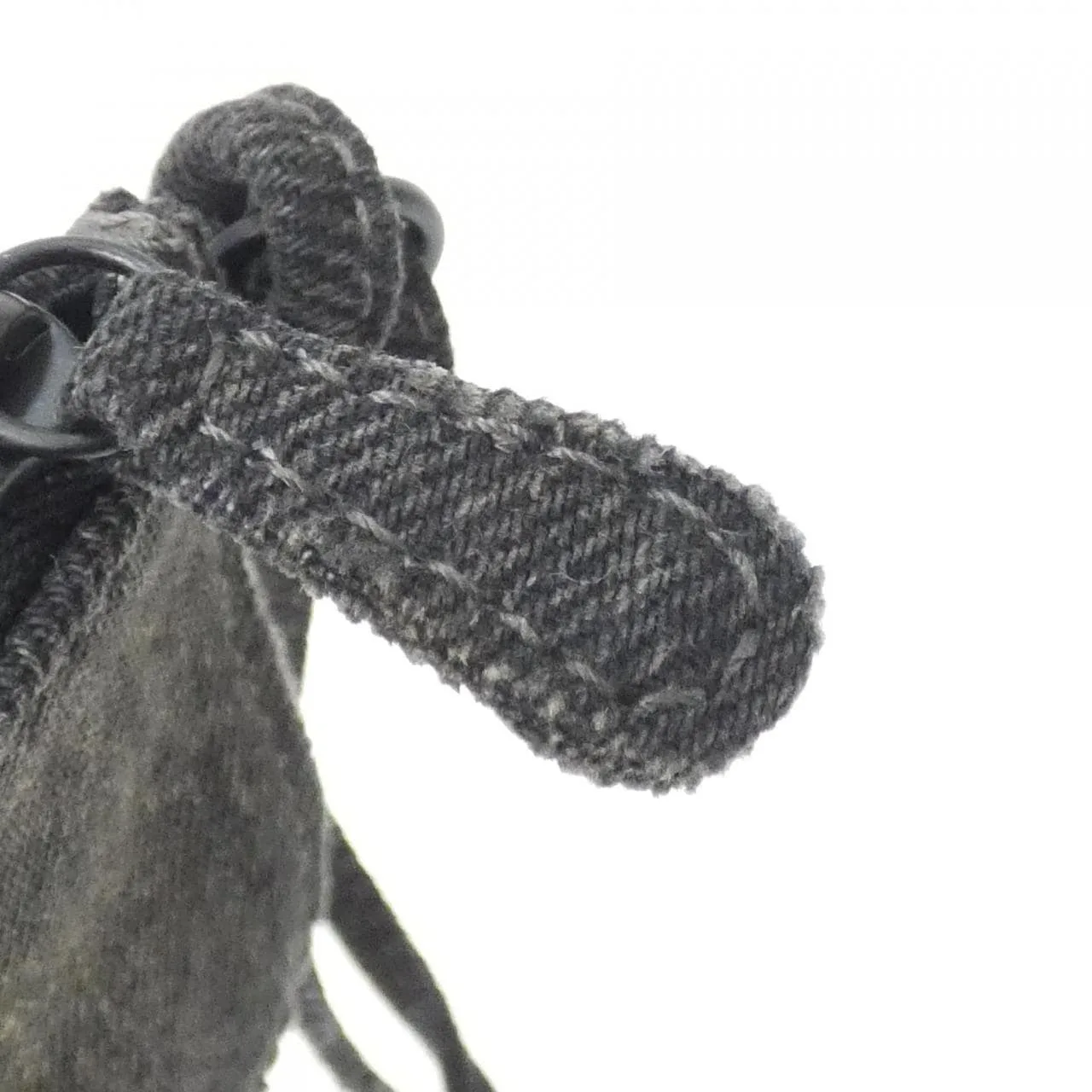 BALENCIAGA Le Cagole 776769 2AAB9 Coin Case Denim 黑色 牛仔布 中古品A - 縮圖 5