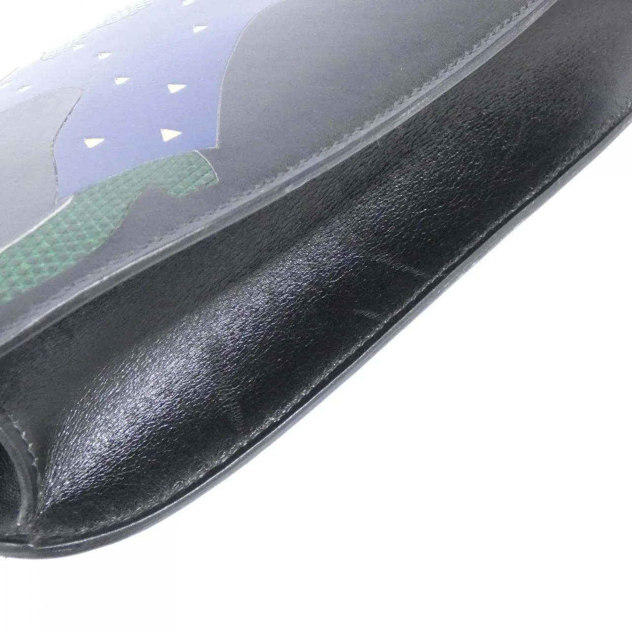 HERMES Shoulder Box Calf Black Box Calf Leather Rank A - Thumbnail 3