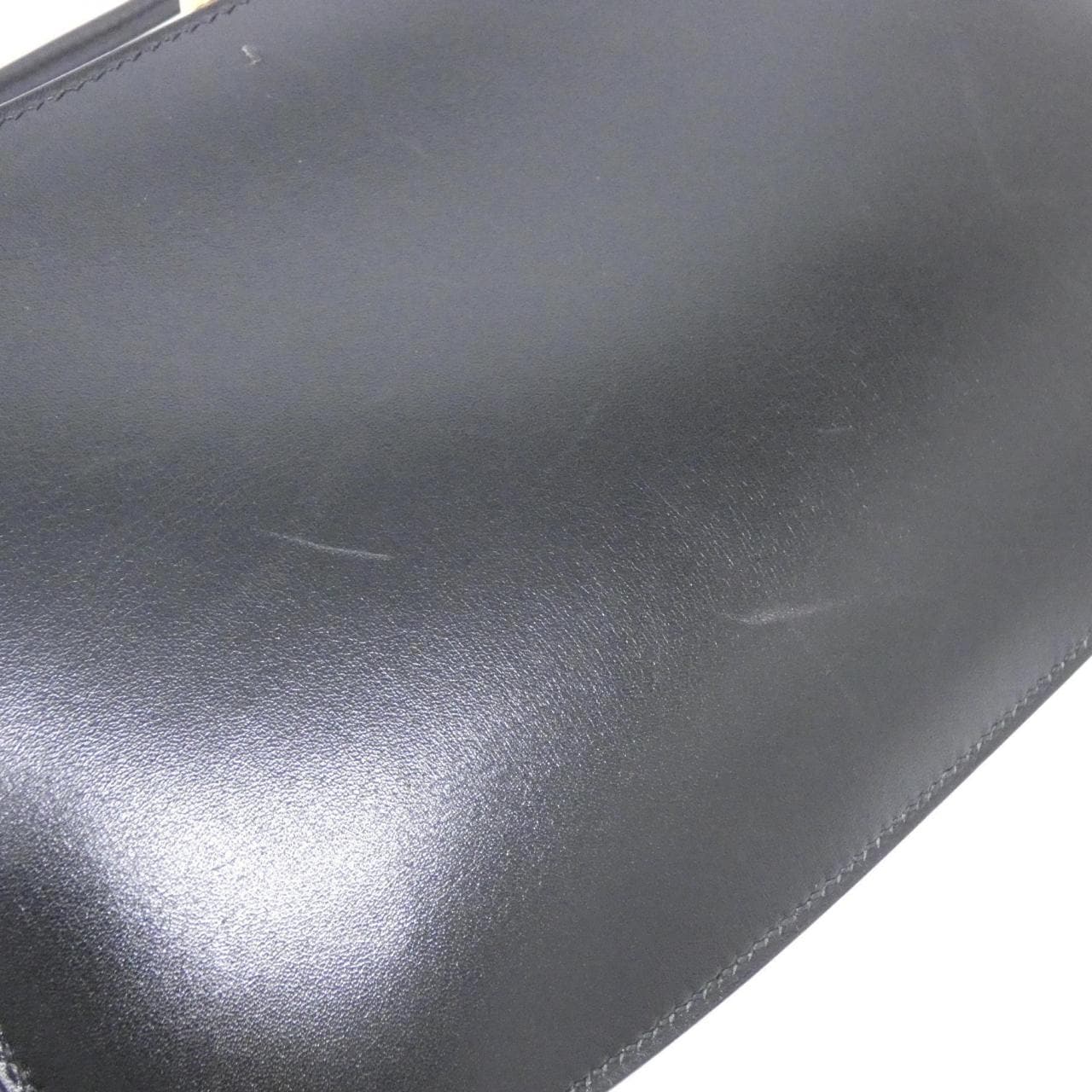 HERMES HERMÈS Shoulder Bag Box Calf Black Box Calf Leather - Thumbnail 7