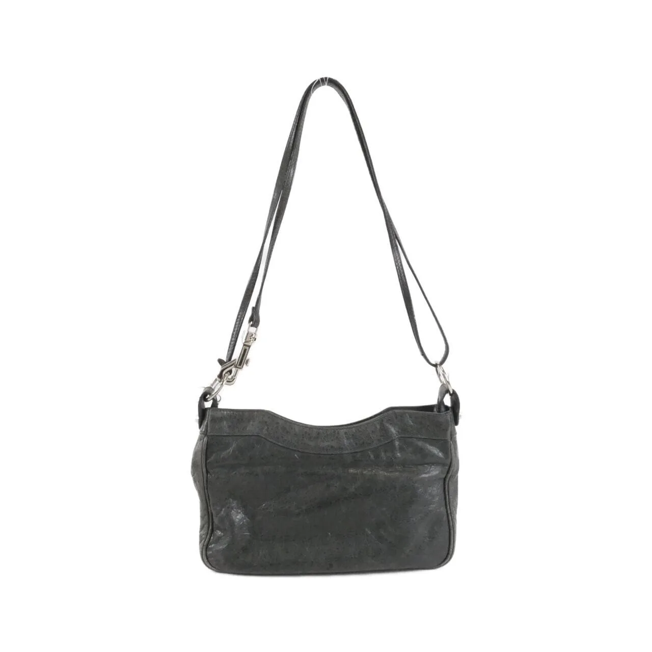 BALENCIAGA 237203 D94IN Shoulder Lambskin Black Lambskin Rank B - Thumbnail 2