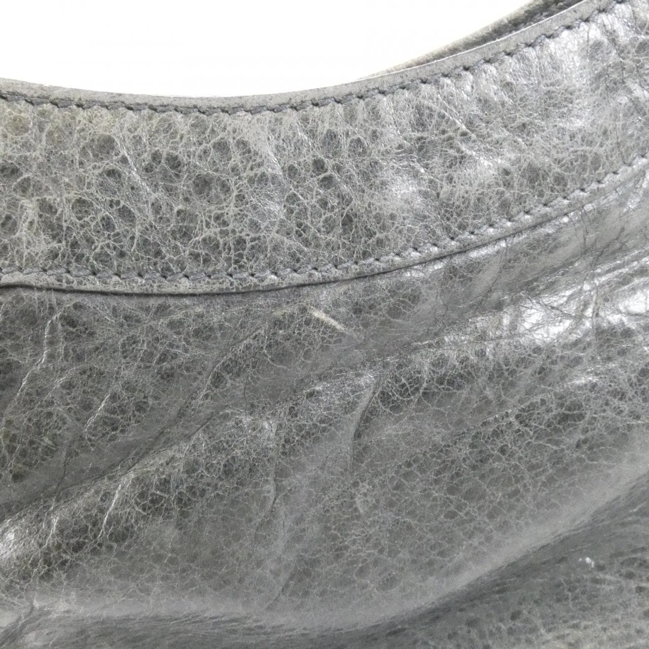 BALENCIAGA 237203 D94IN Shoulder Lambskin Black Lambskin Rank B - Thumbnail 4