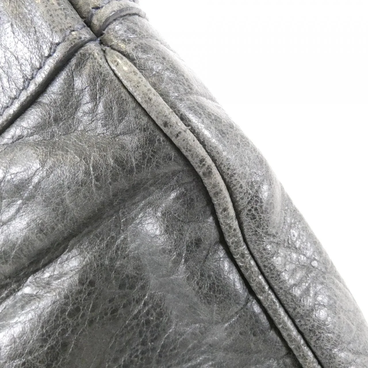 BALENCIAGA 237203 D94IN Shoulder Lambskin Black Lambskin Rank B - Thumbnail 5