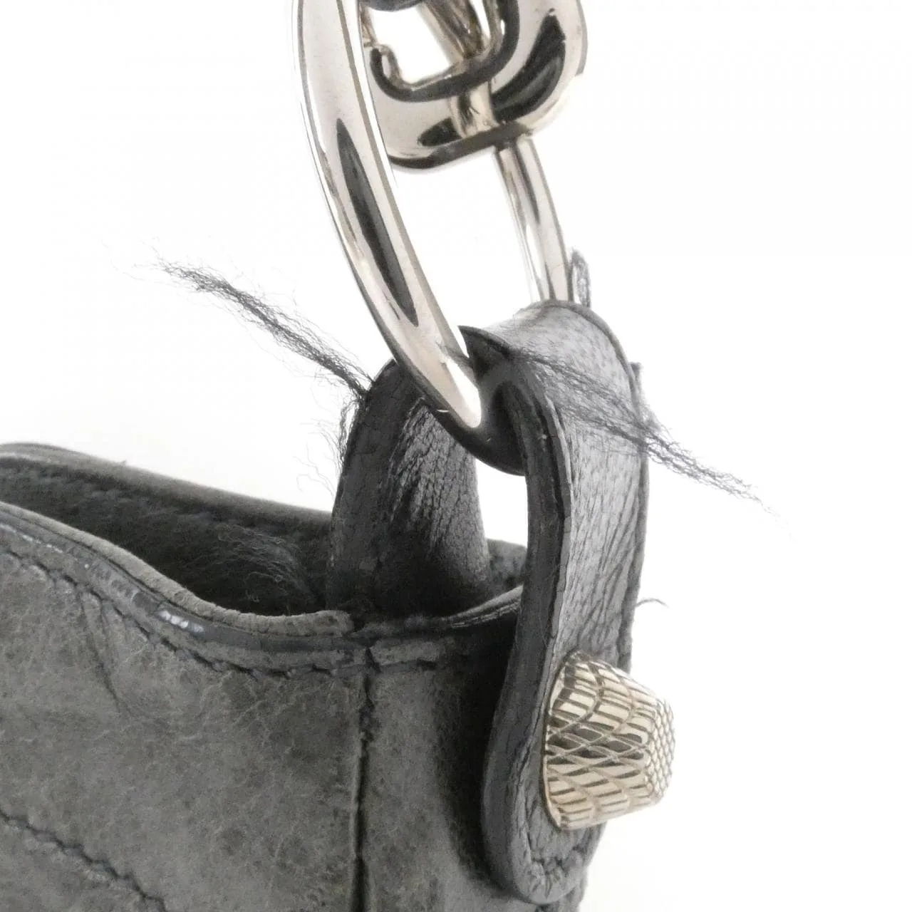 BALENCIAGA 237203 D94IN Shoulder Lambskin Black Lambskin Rank B - Thumbnail 7