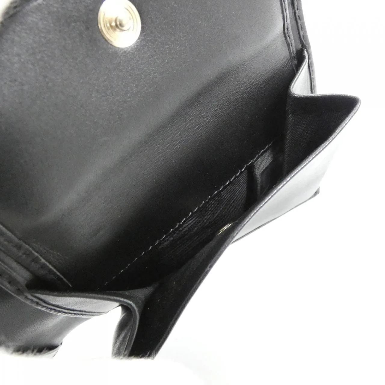 FENDI 7M0001 KHK 銀包 帆布 黑色 帆布 中古品A - 縮圖 4