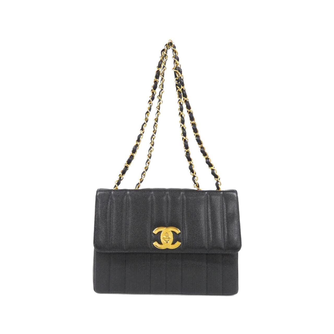 CHANEL Shoulder Grained Calfskin