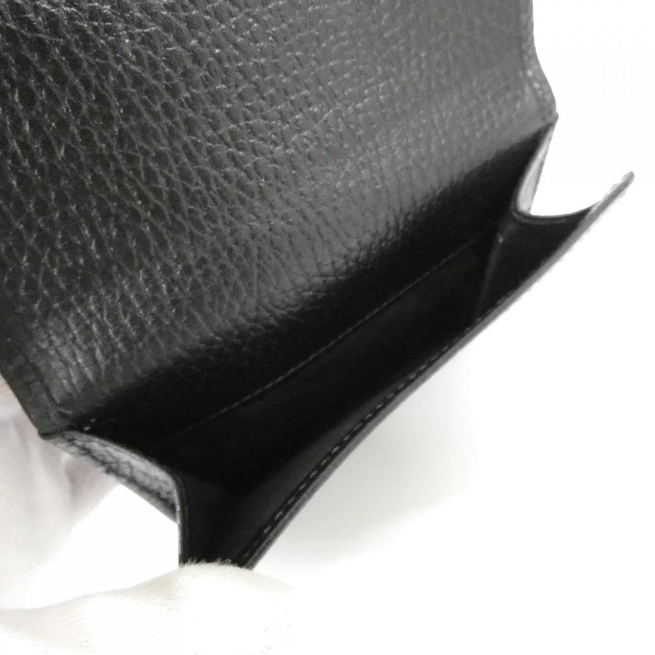 GUCCI 615525 CAO0G Wallet Leather 黑色 皮革 中古品A - 縮圖 5