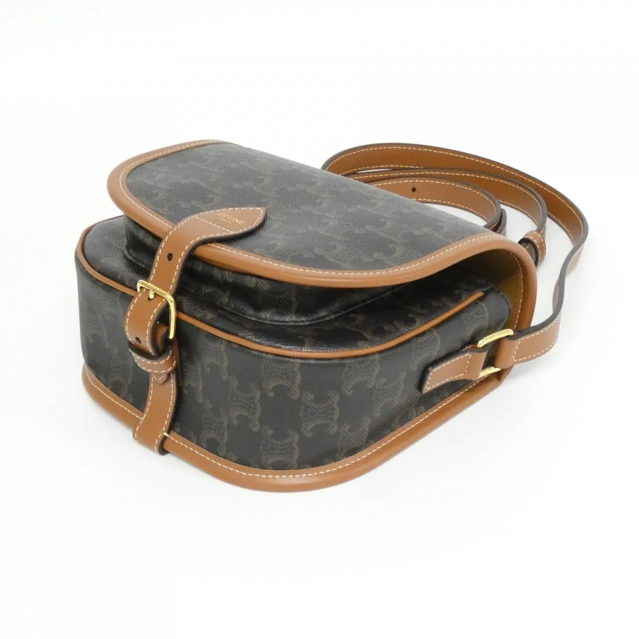 CELINE Triomphe 191502BZJ Shoulder Canvas Black Canvas Rank A - Thumbnail 3