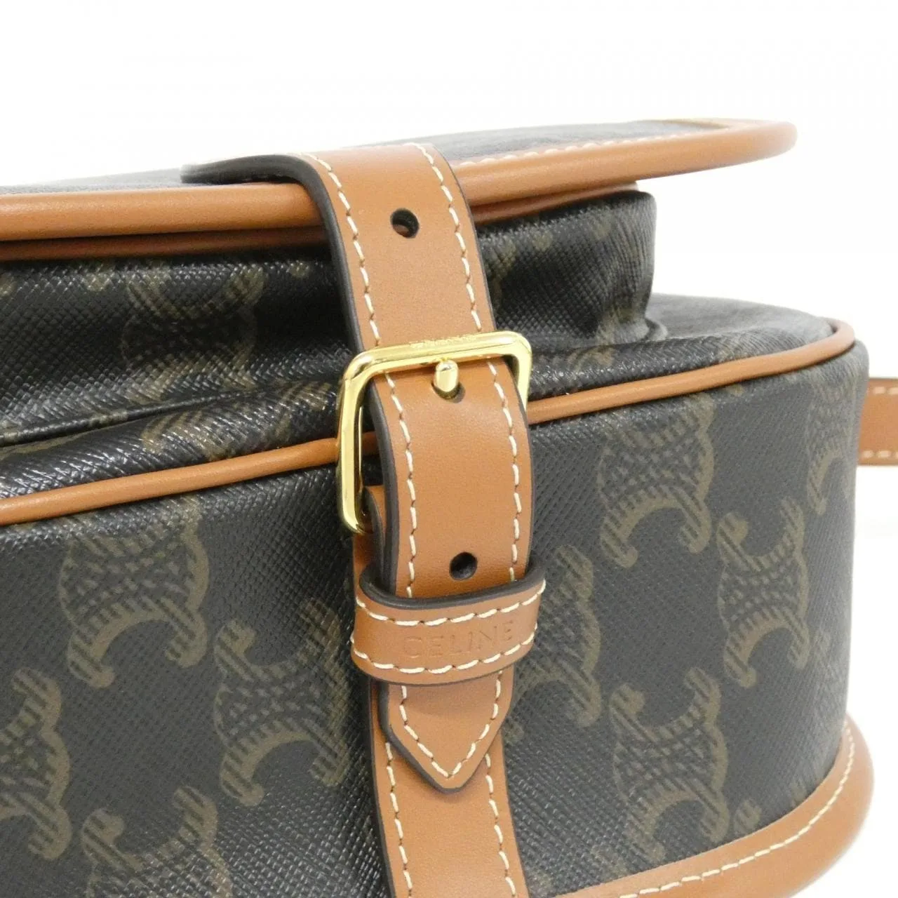 CELINE Triomphe 191502BZJ Shoulder Canvas Black Canvas Rank A - Thumbnail 5