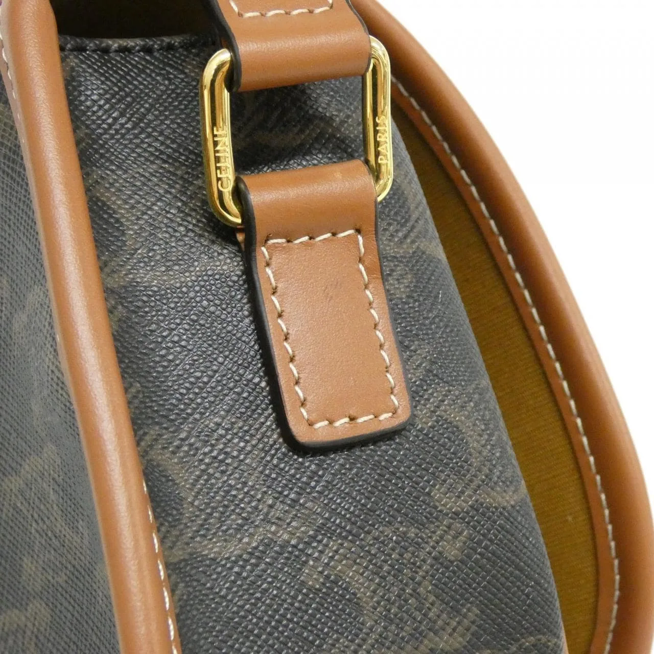 CELINE Triomphe 191502BZJ Shoulder Canvas Black Canvas Rank A - Thumbnail 6