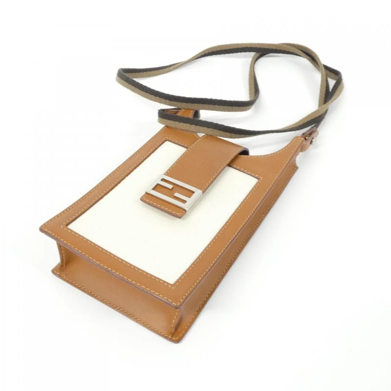 FENDI 7AR944 AFBC Wallet Canvas Black Canvas Rank A - Thumbnail 3