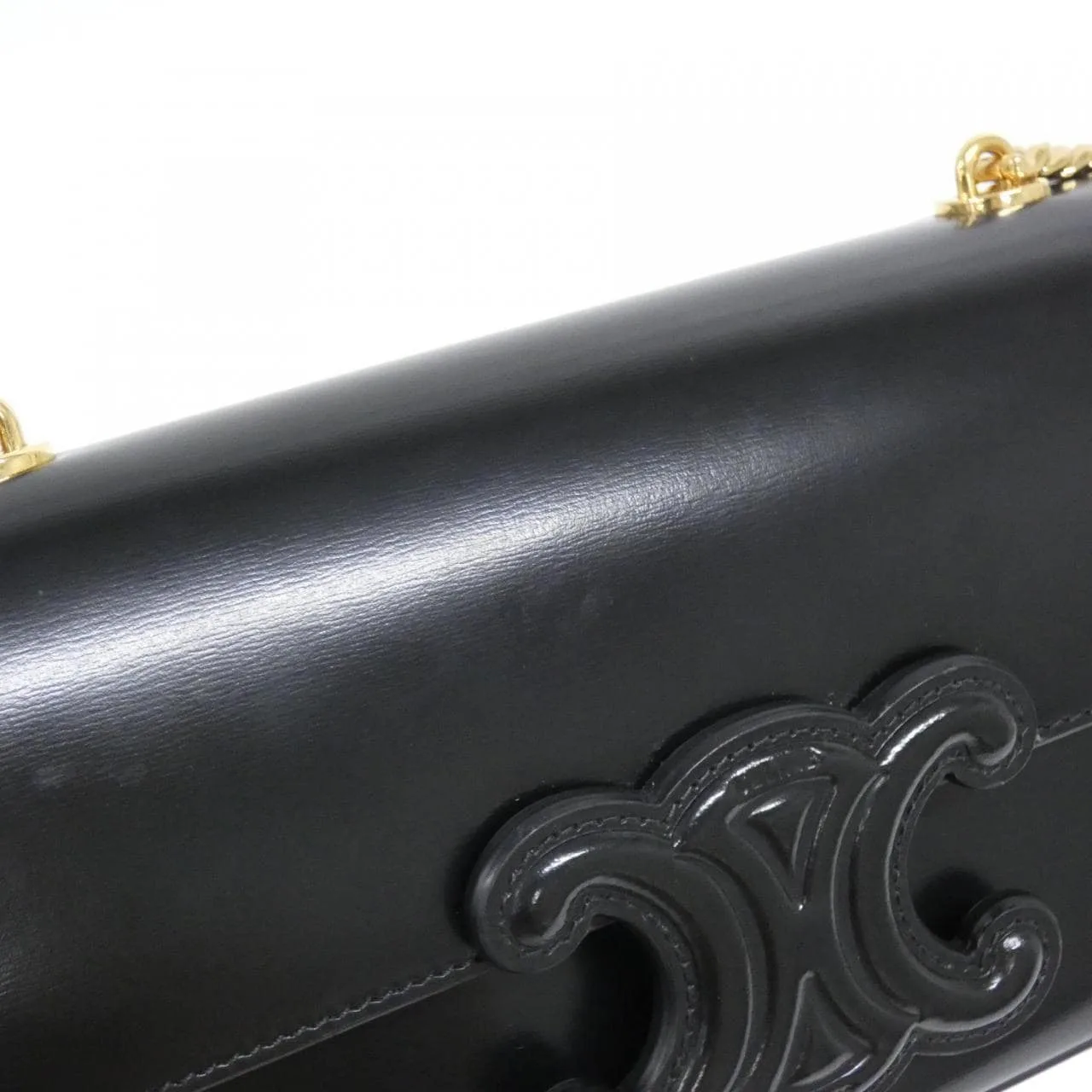 CELINE Triomphe 199243BF4 Shoulder 黑色 中古品A - 縮圖 4