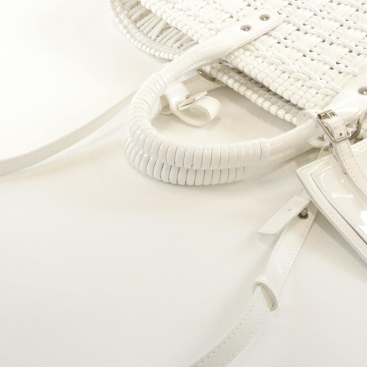 BALENCIAGA 671346 2IE3Y Bag Patent Leather Black Patent Leather - Thumbnail 4