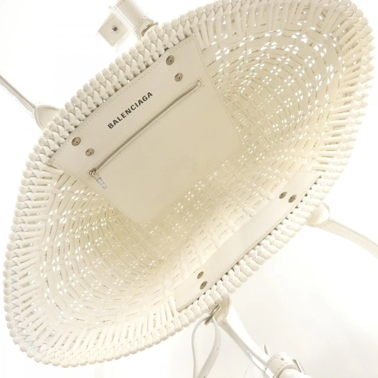 BALENCIAGA Bistro 671346 2IE3Y Handbag Patent Leather 黑色 漆皮 中古品B - 縮圖 6