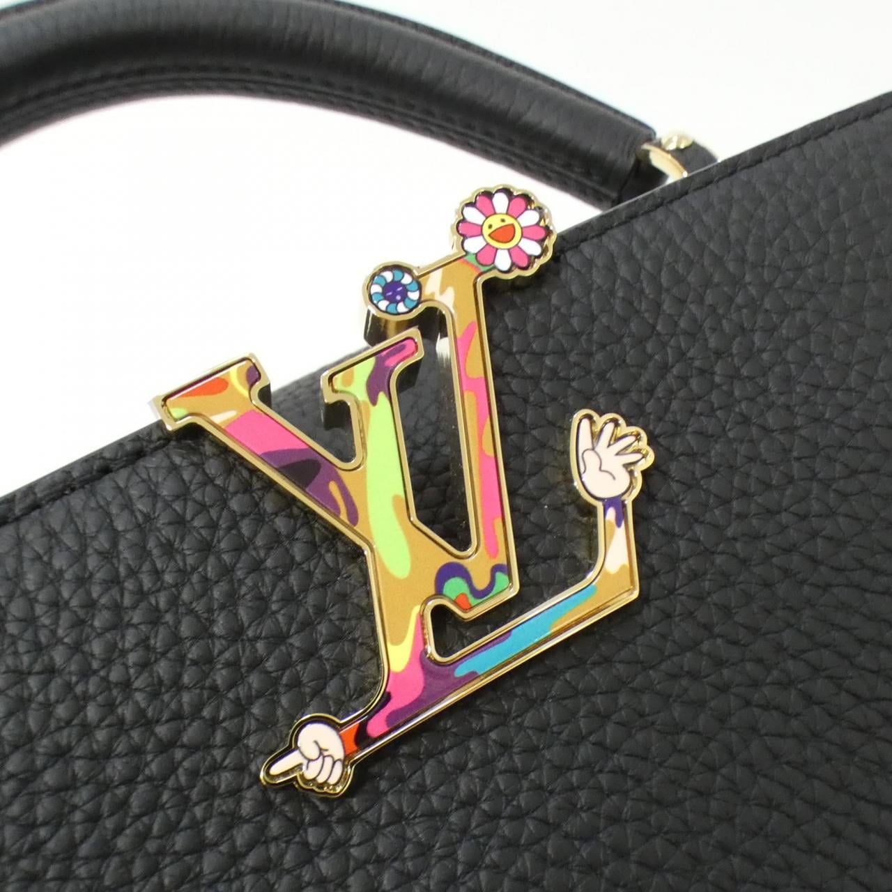 LOUIS VUITTON Capucines M13832 Bag 黑色 中古品A - 縮圖 3